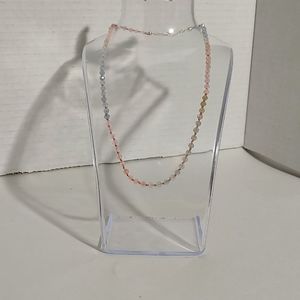 Handmade .925 sterling silver stamped knotted silk necklace